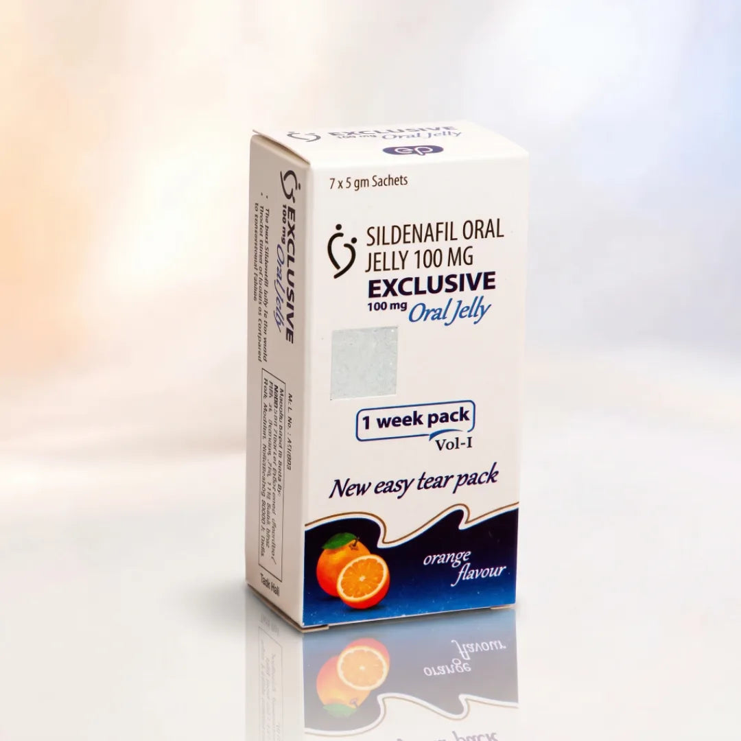 Exclusive Oral Jelly 100 mg (apelsinų skonio)