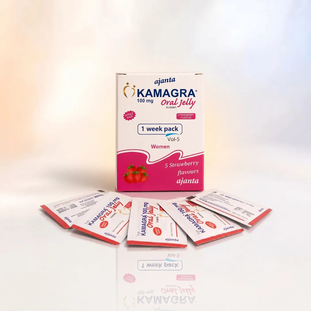 Kamagra Oral Jelly Women 100 mg (braškių skonio)