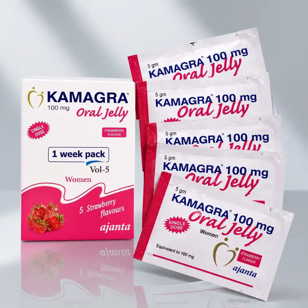 Kamagra eper ízű orális zselé 5x100mg